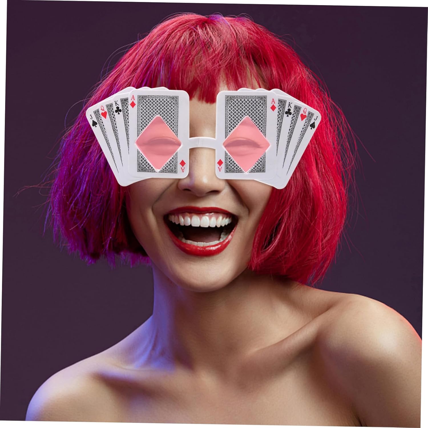 Funny Poker Themed Party Glasses for Creative Photos