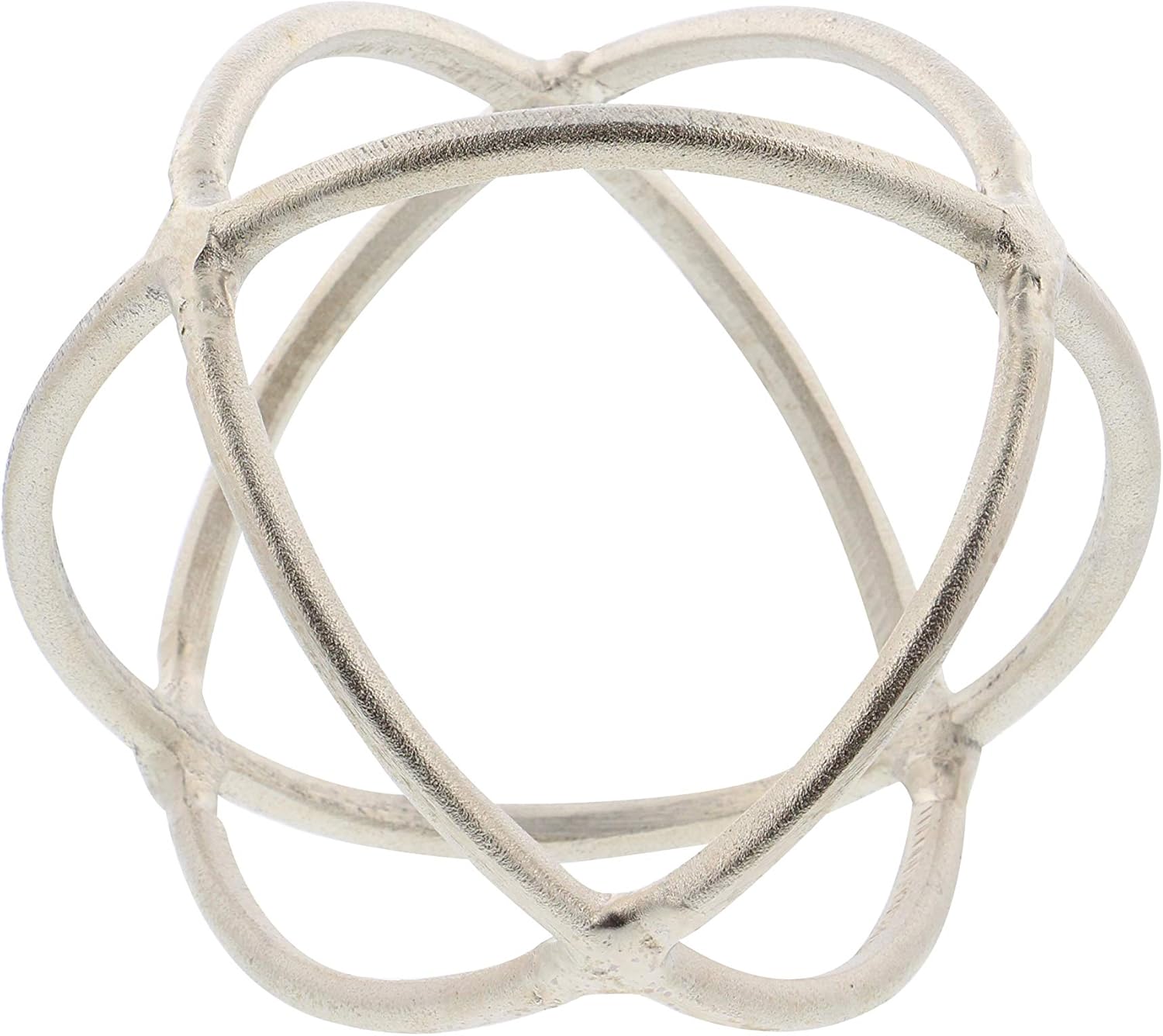 Deco 79 Modern Geometric Wall Sculptures Set of 2 Silver