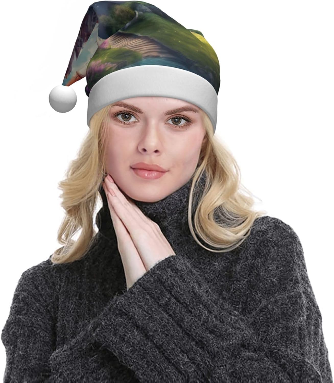 QINZHENG Magic Fairy Tale Castle Santa Hat