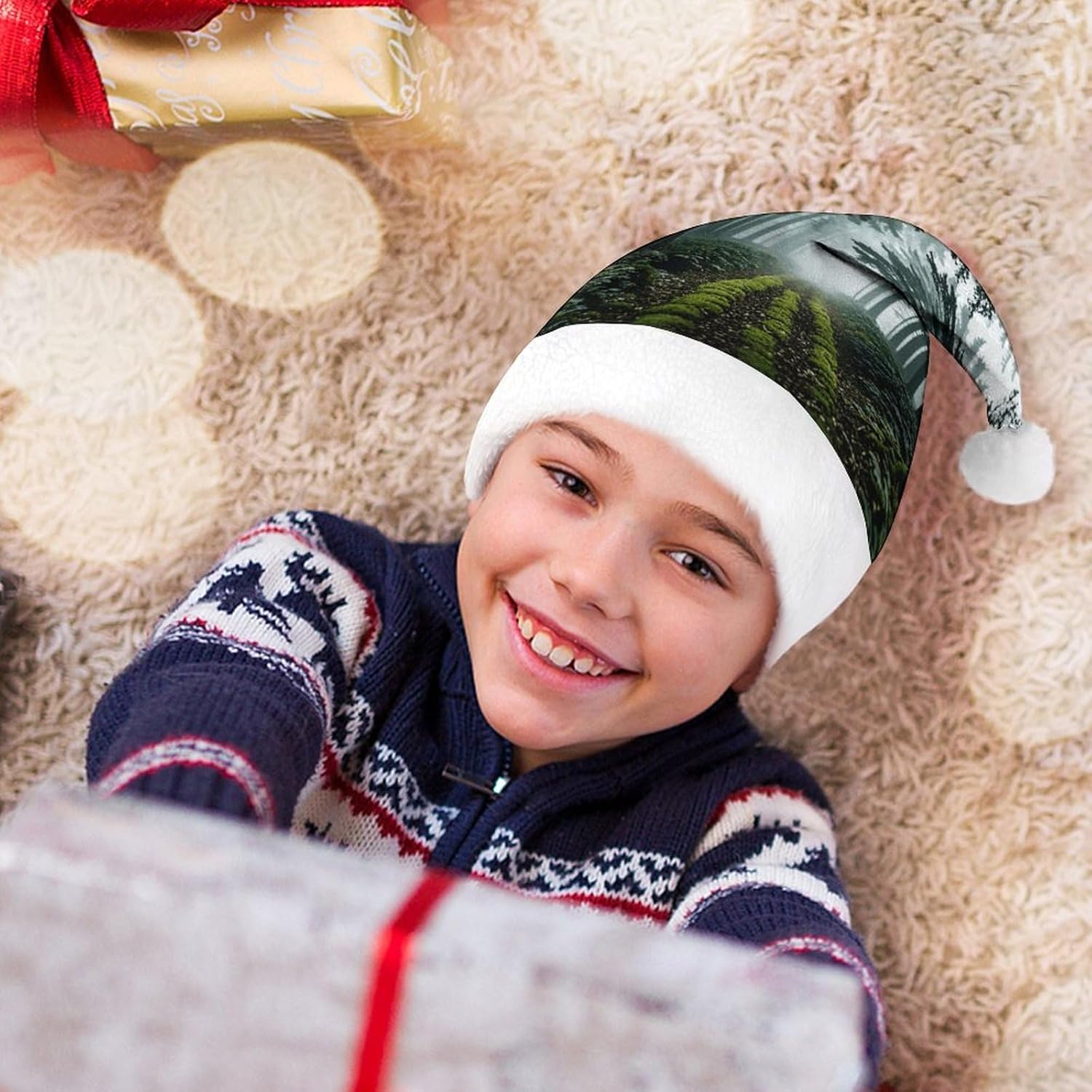 Santa Hat for Adults Christmas Party Headwear