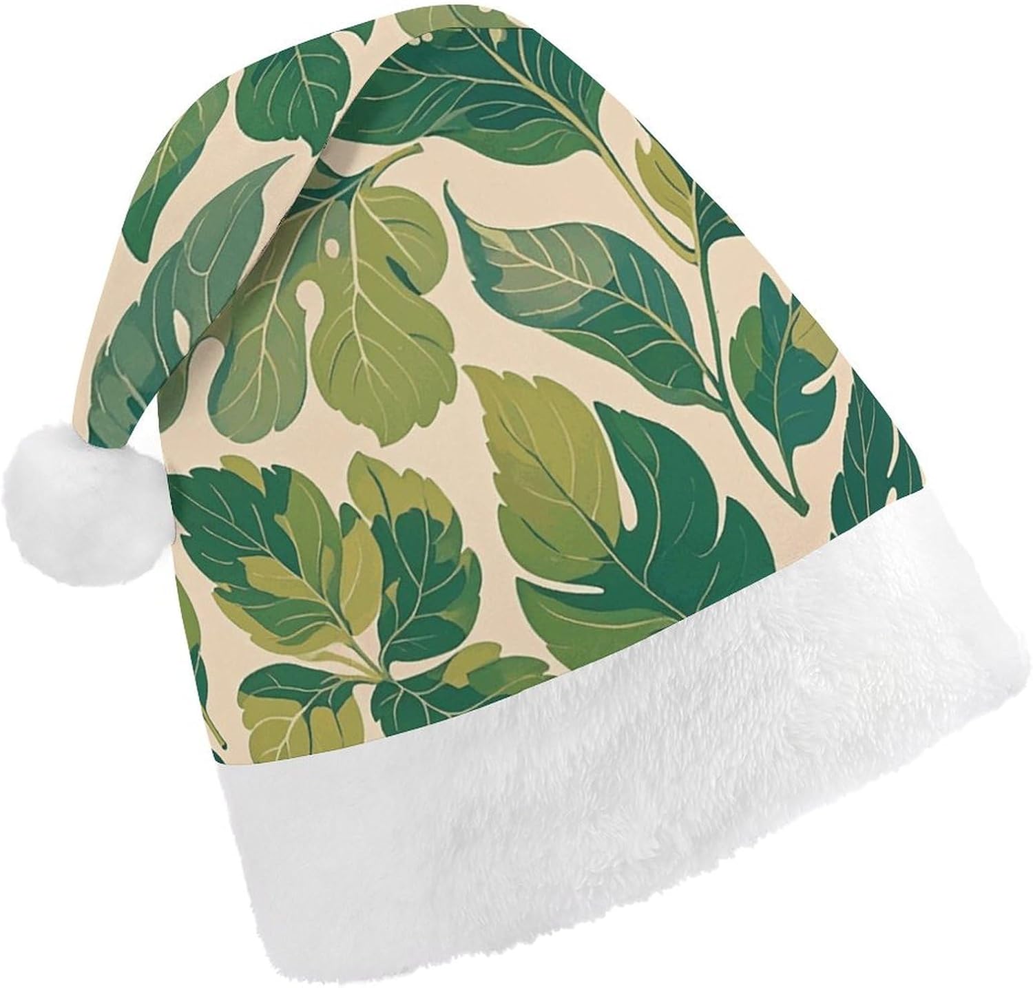 NWGHM Santa Hat Green Leaves Christmas Party Headwear
