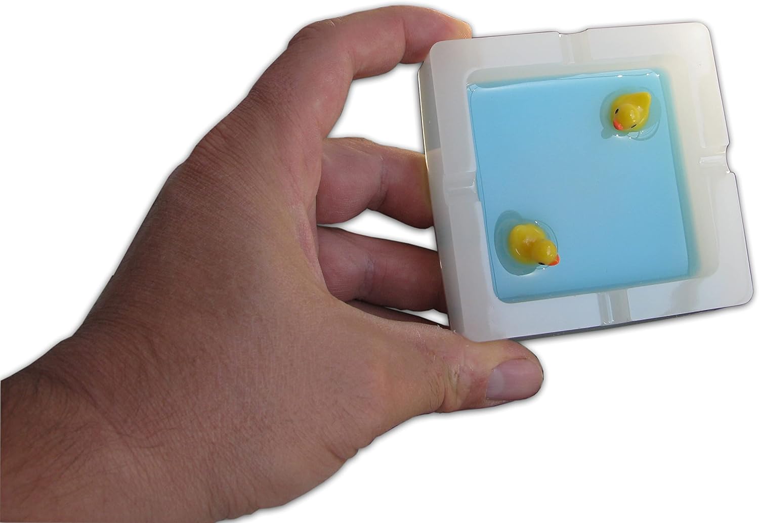 Handmade Resin Duck Ashtray with Four Holes