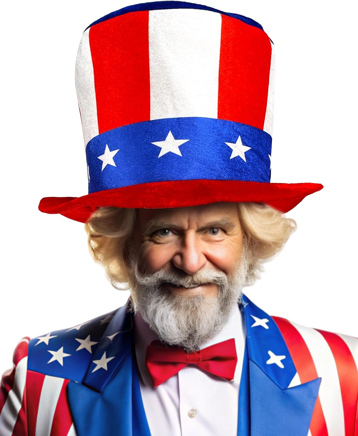 Patriotic Uncle Sam Top Hat 4th of July Decor