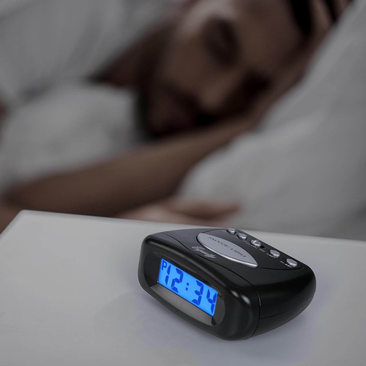 Equity by La Crosse Snooze Alarm Clock Black