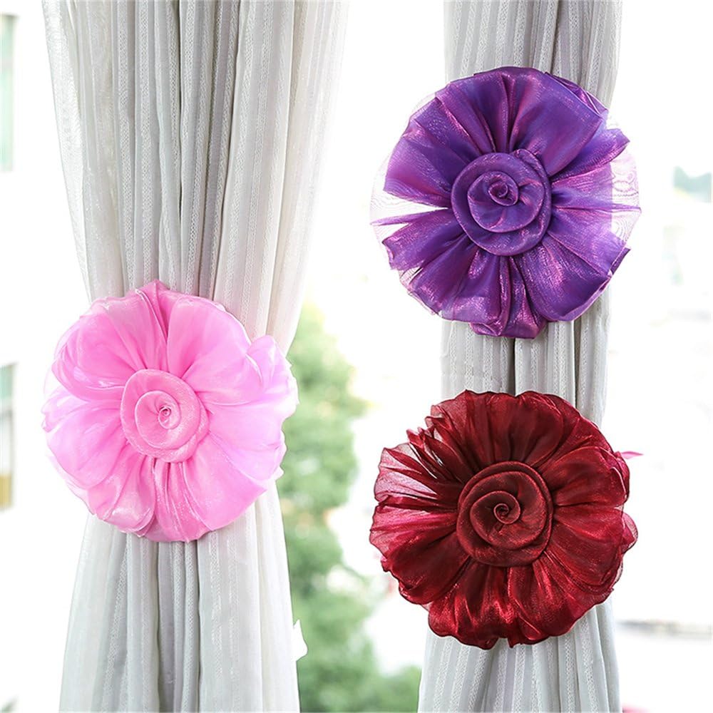 Turbokey Gray Curtain Tiebacks 1 Pair Holdbacks