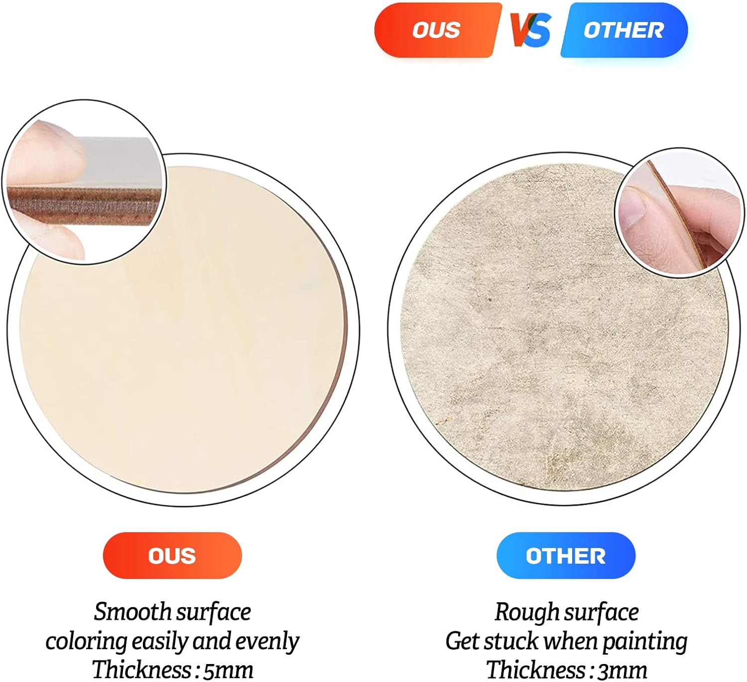 Vrurinss 8x8 Inch Decorative Wood Sign Plaque