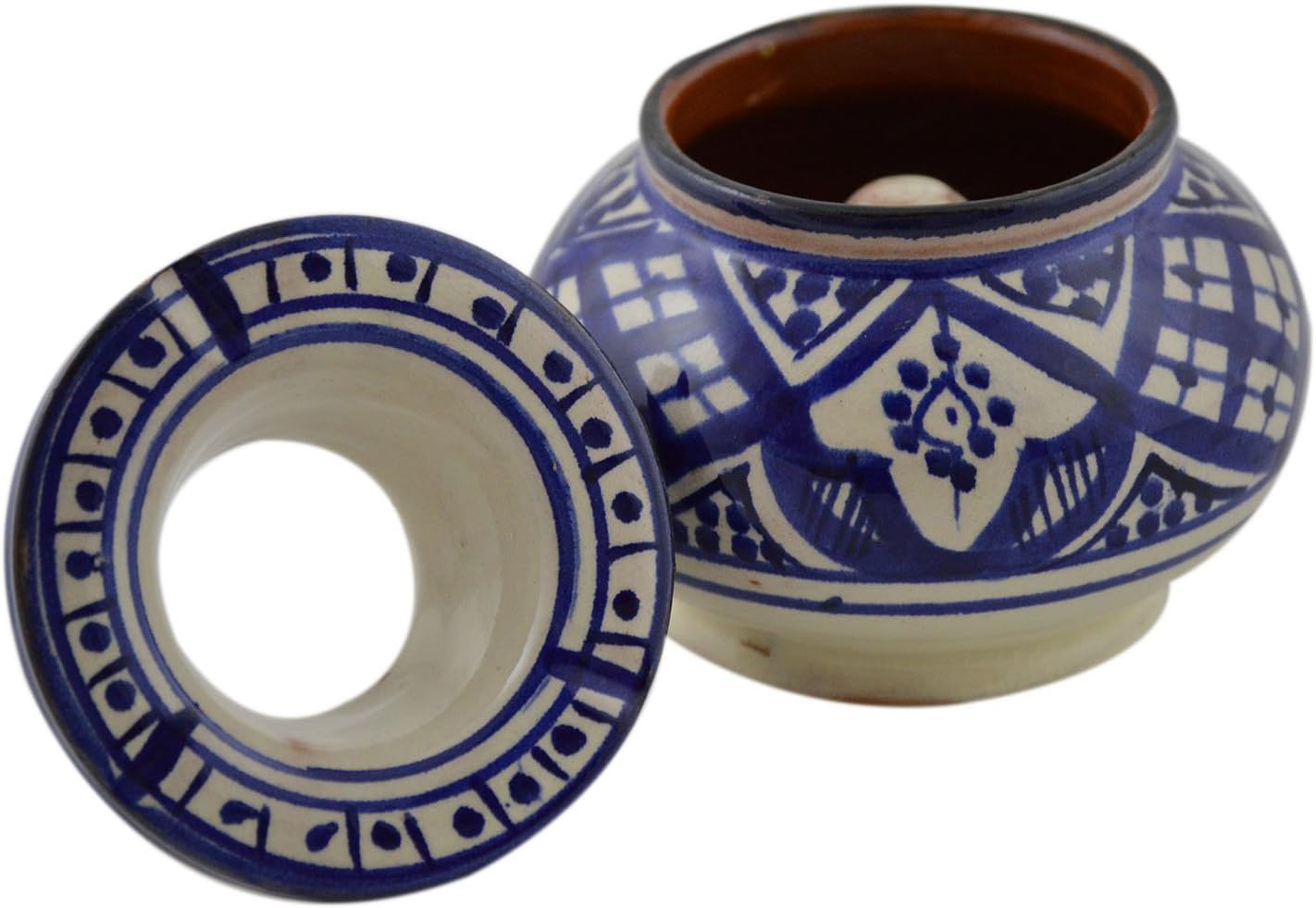Handmade Moroccan Ceramic Ashtray with Vivid Colors
