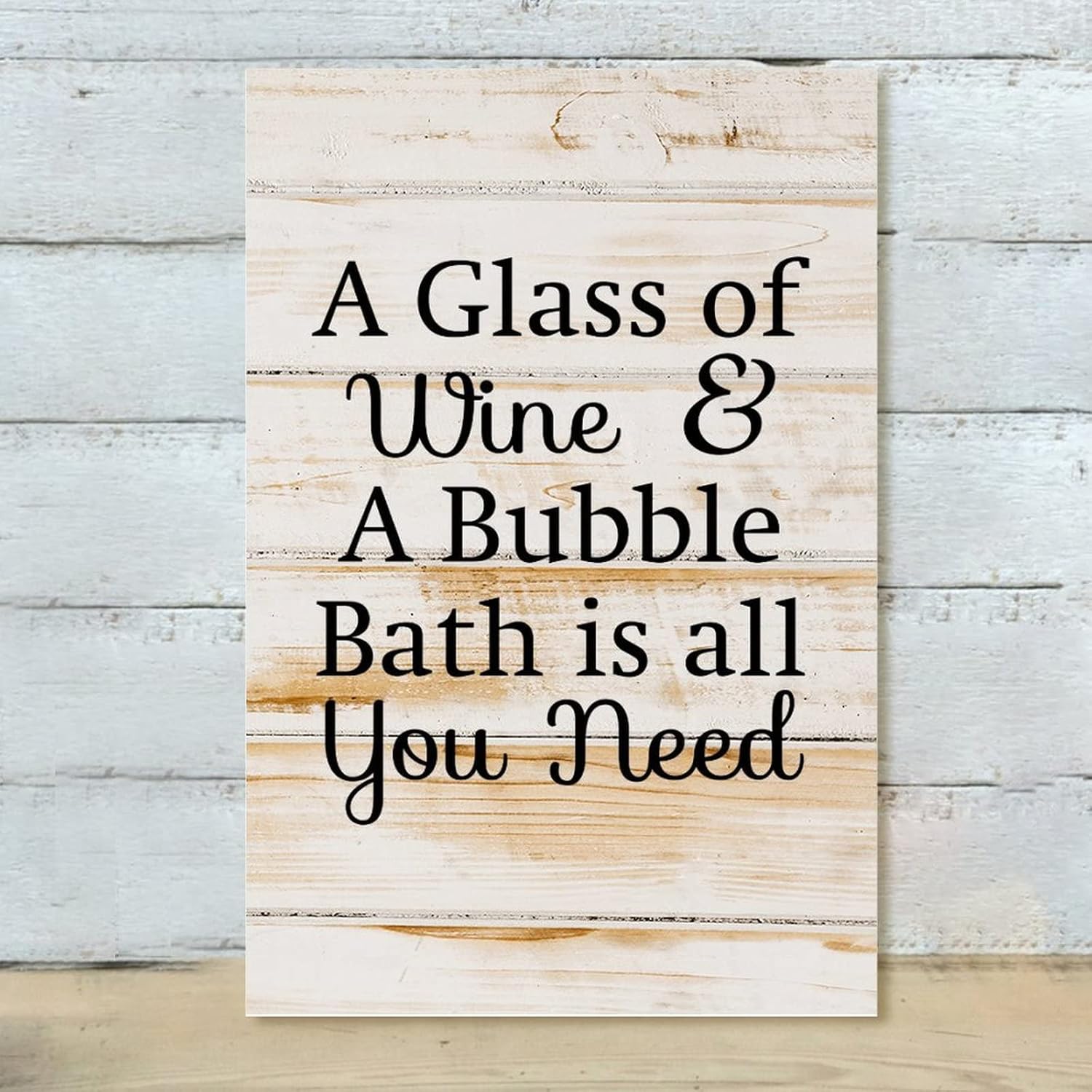 Decorative Wood Sign Farmhouse Rustic Wall Art 8x12 Inch