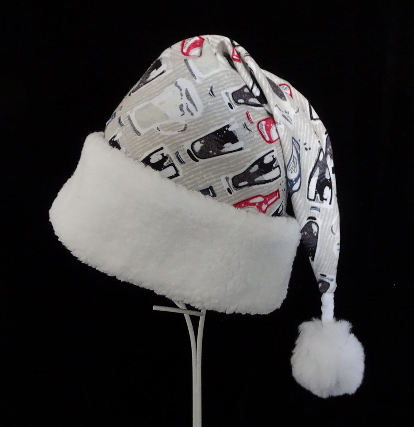 Beer Santa Hat Novelty Christmas Party Adult Headwear