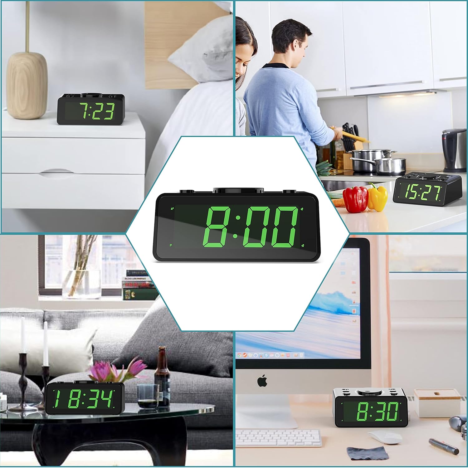 KWANWA Personalized 15 Second Alarm Clock