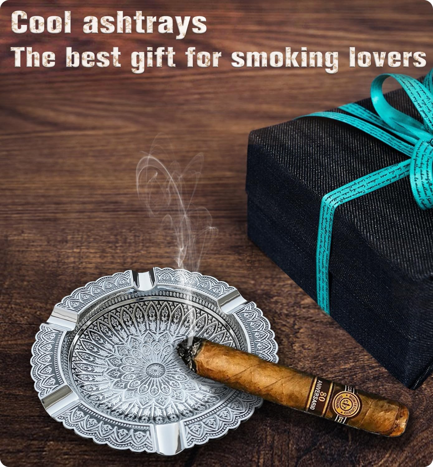 SOZATO Vintage Luxury Cigar Ashtray Holder