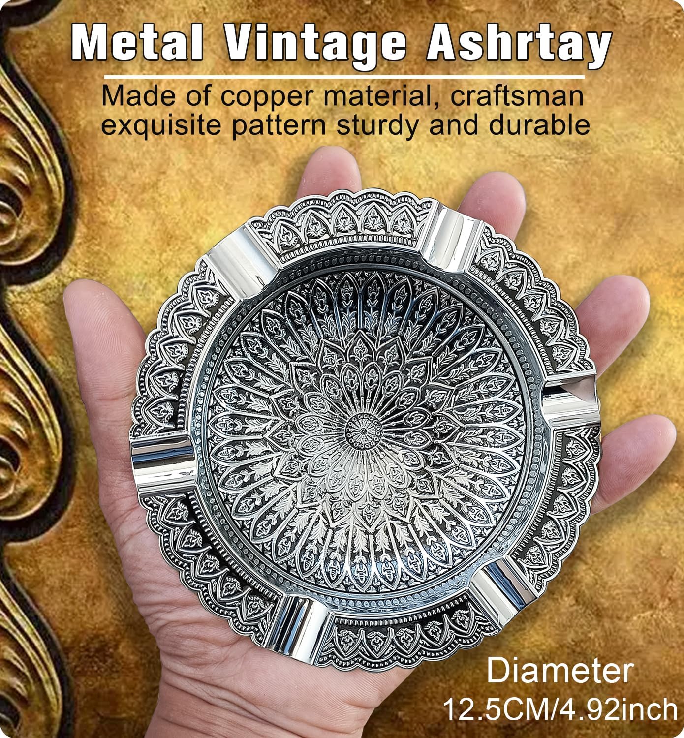 SOZATO Vintage Luxury Cigar Ashtray Holder