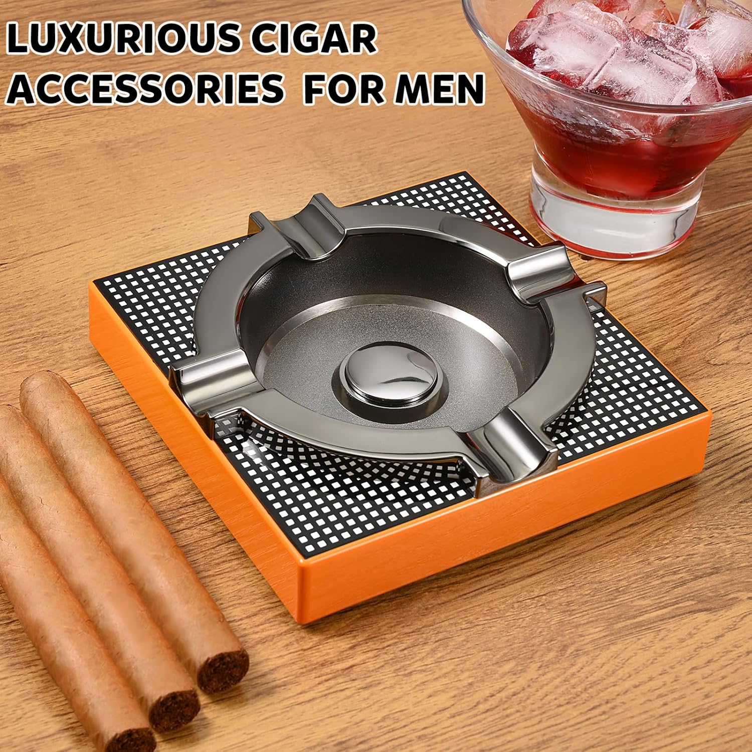 OILP Cigar Ashtray Outdoor with Black Gift Box