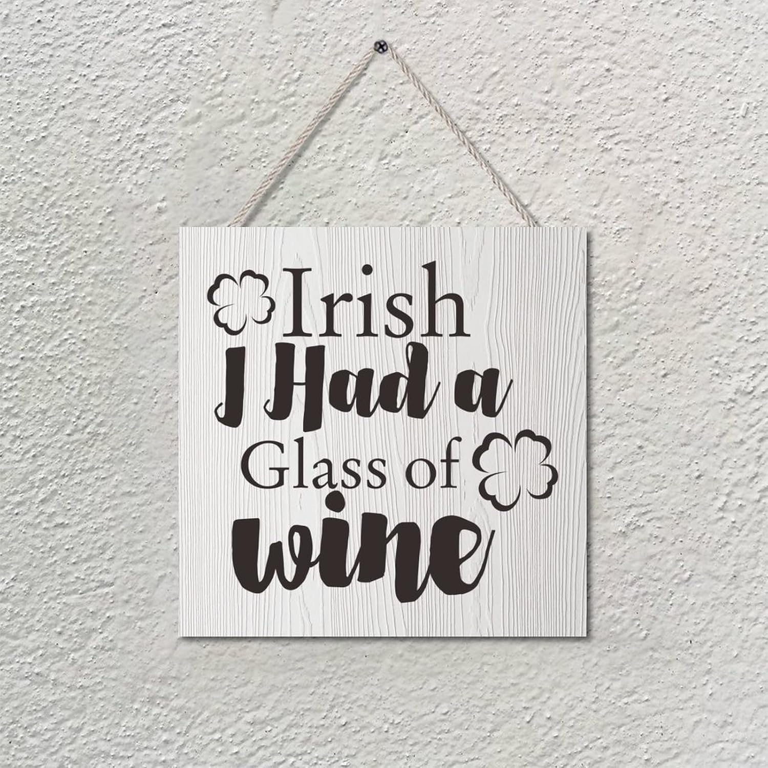 Vrurinss 8x8 Inch Decorative Wood Sign Plaque