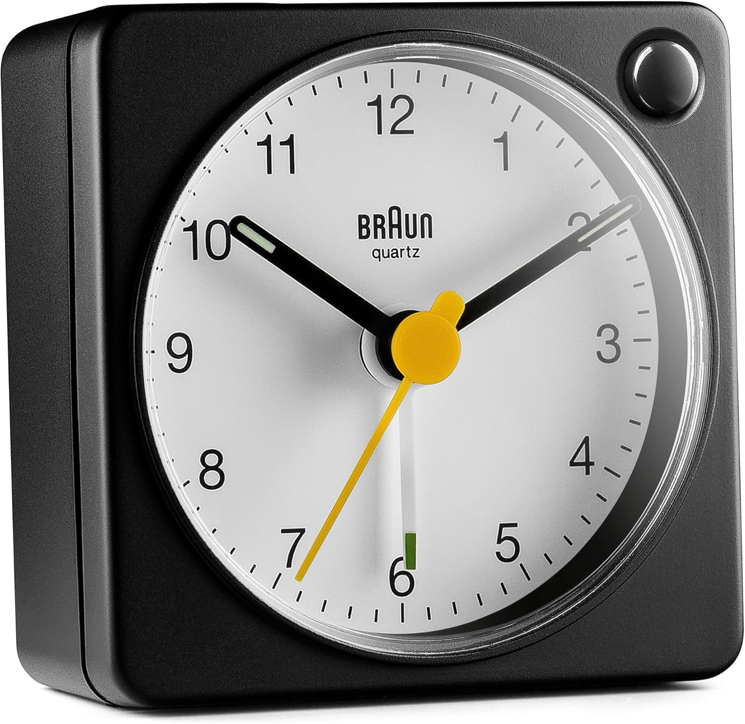 Braun Classic Travel Analogue Alarm Clock with Snooze and Light