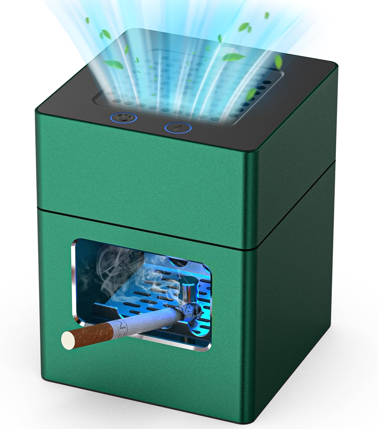 VANSU Green Air Smart Smokeless Ashtray with Lighter