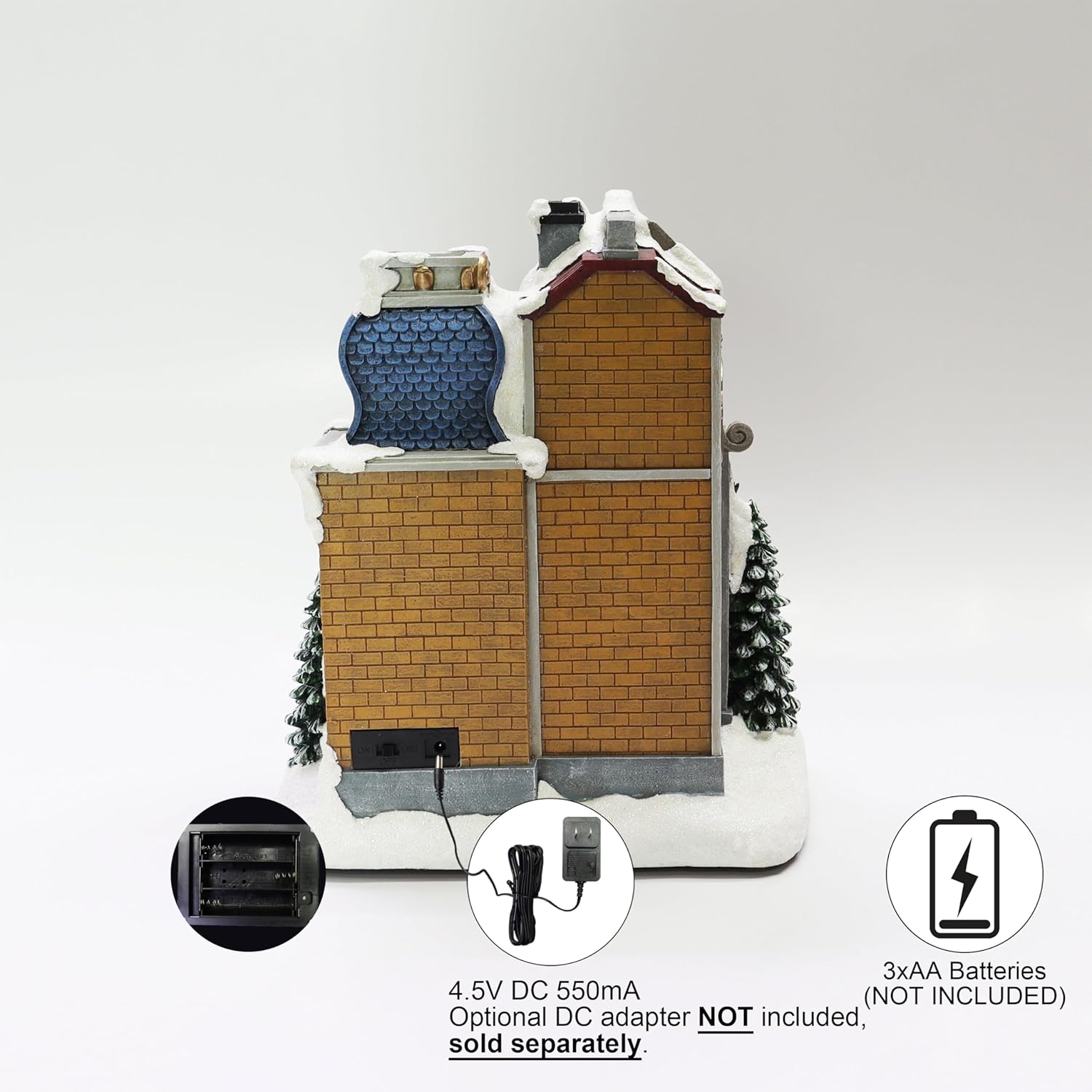 Moments In Time 106 Inch Polyresin Christmas Village with LED Lights and Music