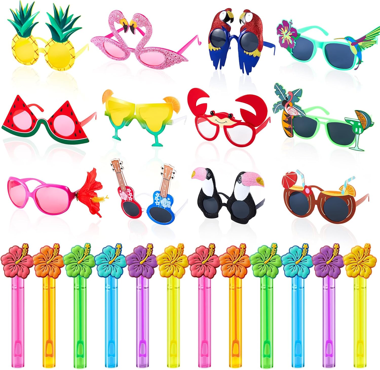 Soulchen 24 Pcs Tropical Luau Party Favors