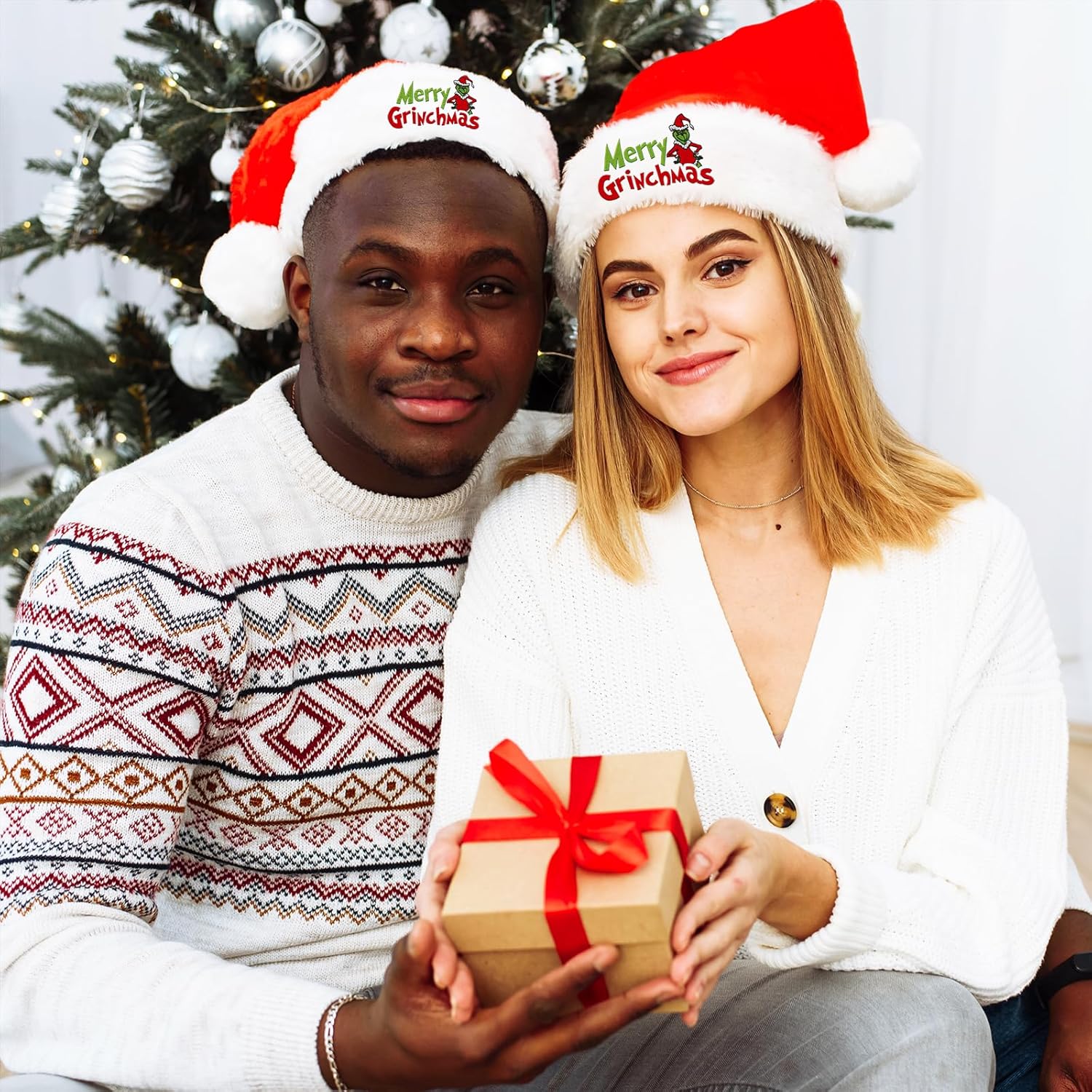 Funny Christmas Santa Hat for Adults and Kids