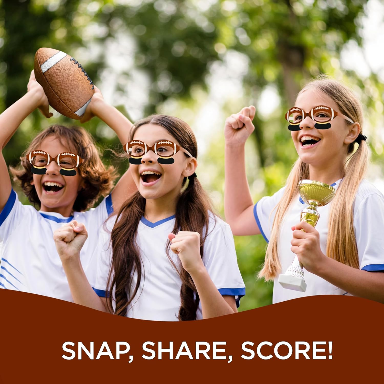 4Es Novelty Football Paper Glasses 36 Pack