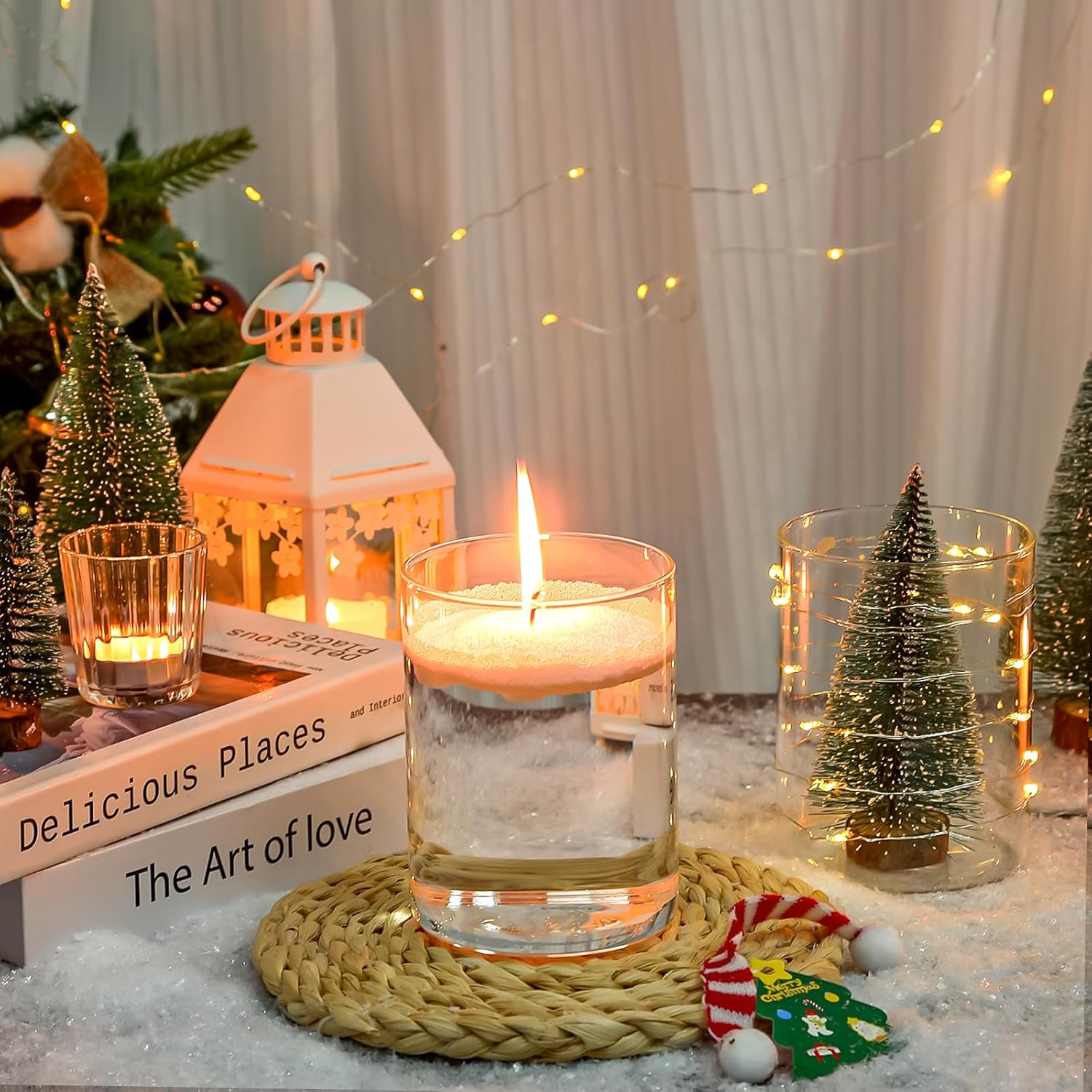 5 Inch Clear Cylinder Vases Set 12pcs for Centerpieces