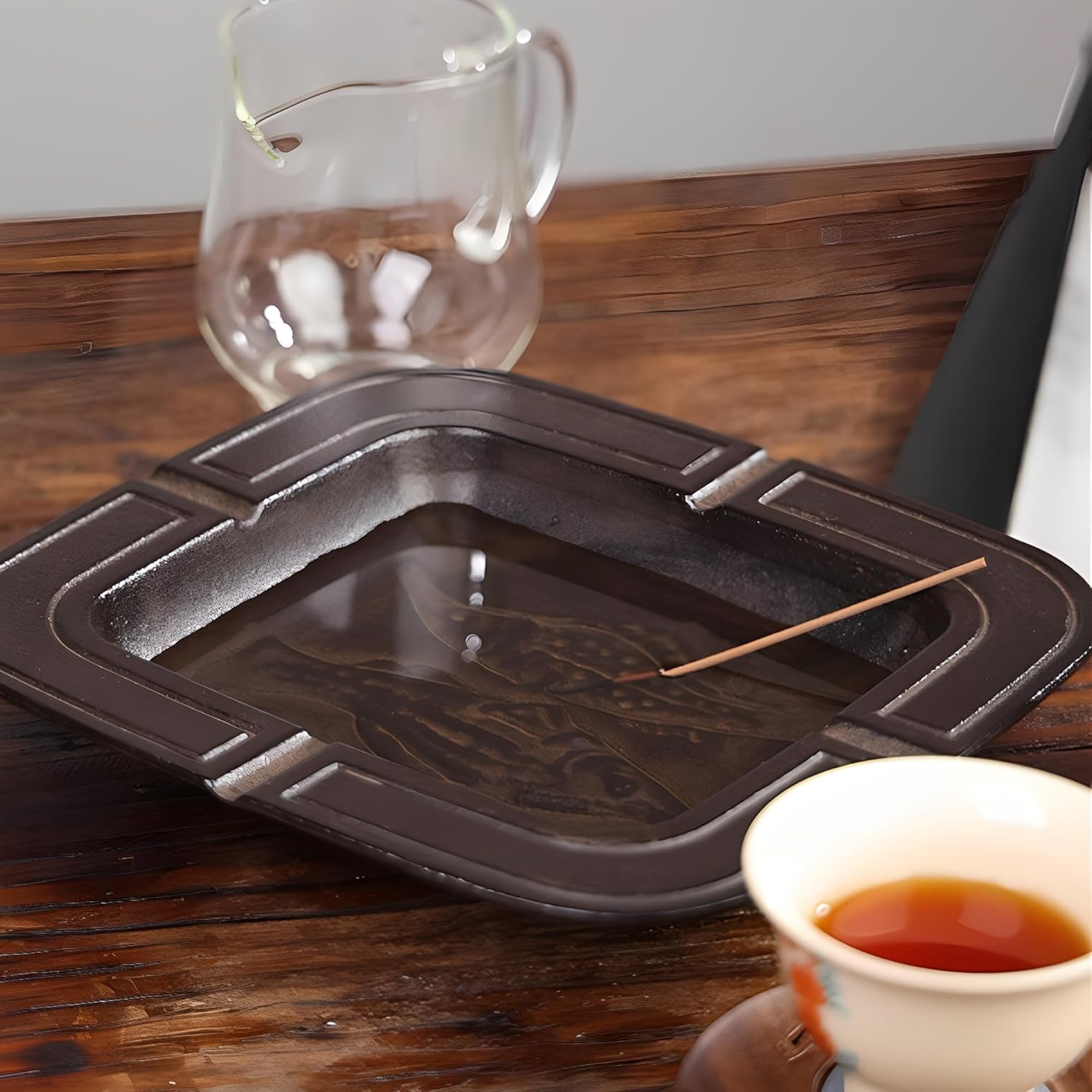 SECHUDO Cast Iron Ashtrays with Fish Pattern