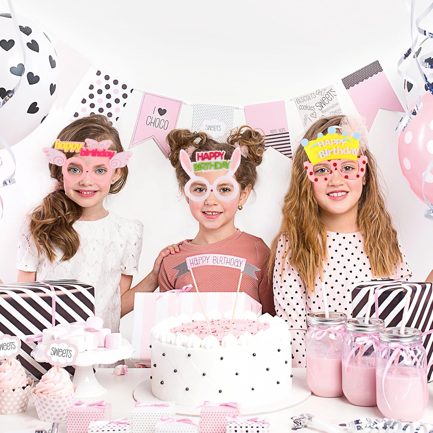 ANBALA 9 Pack Birthday Glasses with Funny Designs