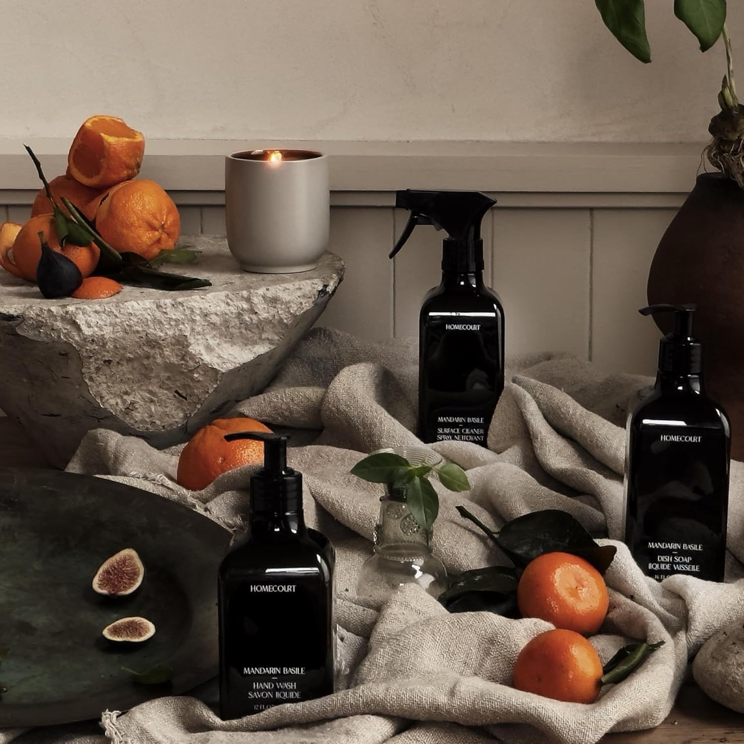 Homecourt Luxury Scented Candle in Mandarin Basile