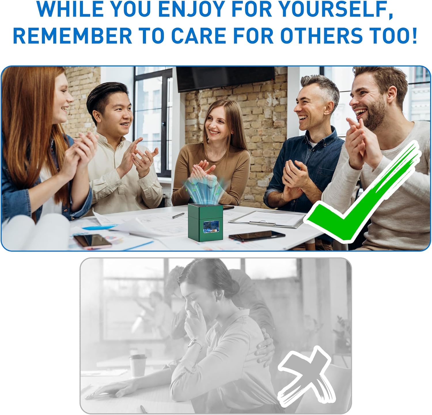 VANSU Green Air Smart Smokeless Ashtray with Lighter