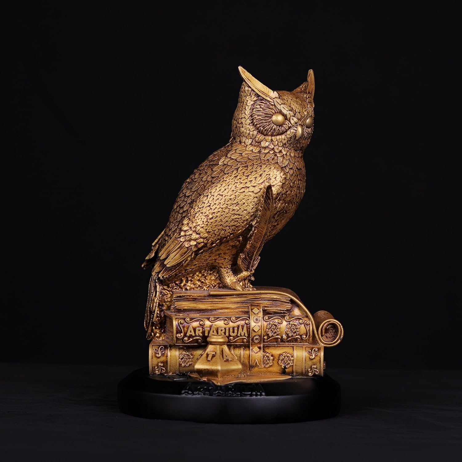 Handmade Owl Statue for Home Decor and Desk