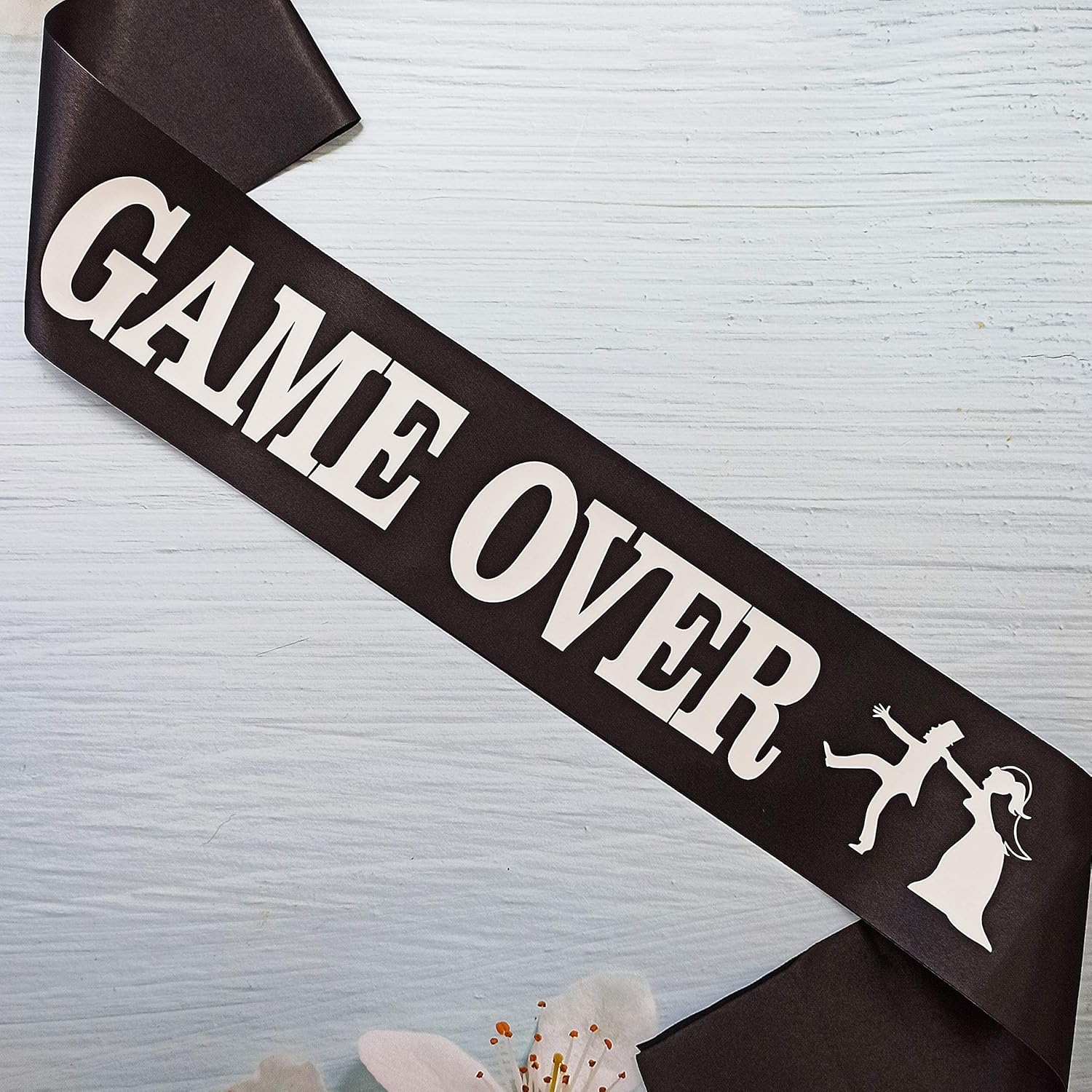 Game Over Bachelor Party Groom Sash for Gamers